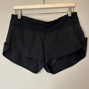 lululemon athletica lined Black Women's vented Athletic Shorts size 8